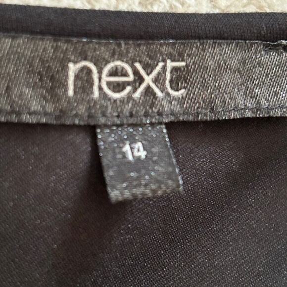 Next Chic Black & White Colorblock Bodycon Dress size 14 - Picture 6 of 8